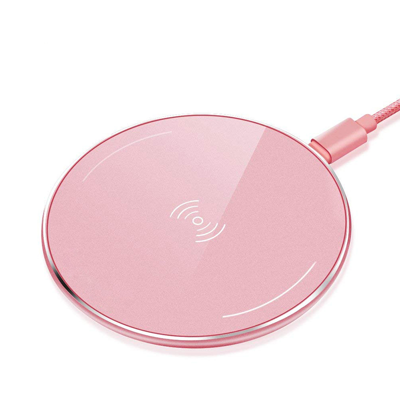 New Aluminum + PC fast Charging Wireless Charger Pad for Mobile Phone